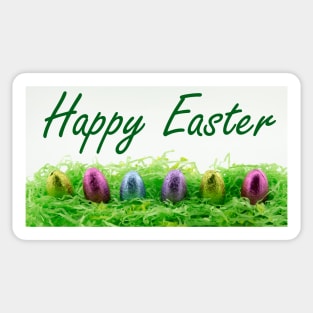 Happy Easter chocolate eggs Sticker